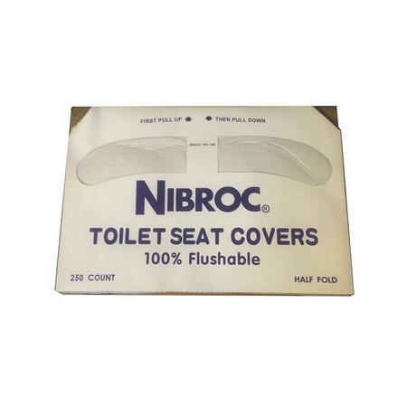 NPPC Pec Nibroc White Half Fold Toilet Seat Cover, 5000Pk 00521  (PEC)
